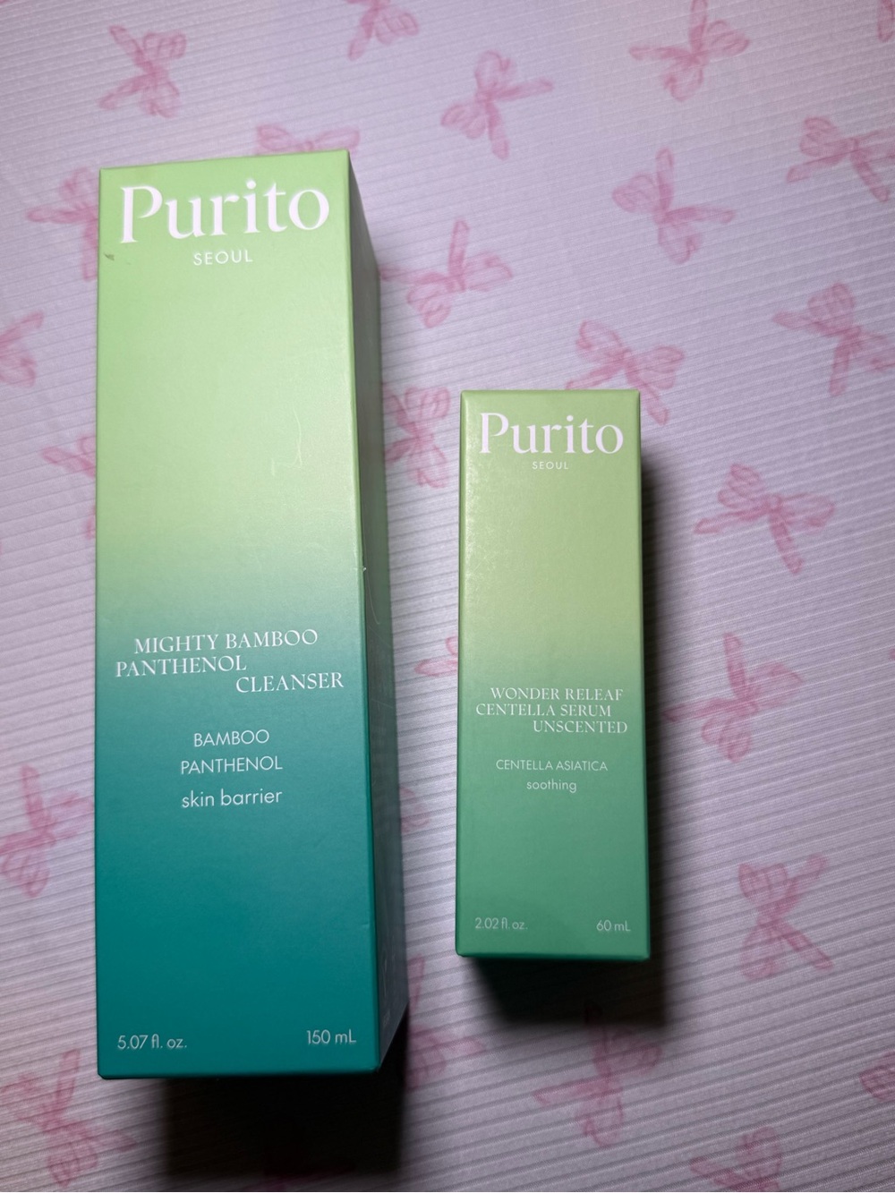 Mighty Bamboo Panthenol Cleanser & Wonder Releaf Centella Serum